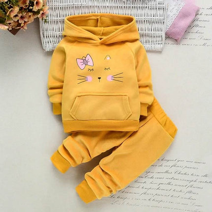 Baby Girls Winter Birthday Love Tracksuit Set - Tracksuit Set - pudcoco - Mad Fly Essentials