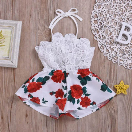Baby Newborn Lace Floral Girl Party Dress - Party Dress - 27kids - Mad Fly Essentials