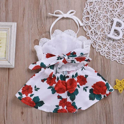 Baby Newborn Lace Floral Girl Party Dress - Party Dress - 27kids - Mad Fly Essentials