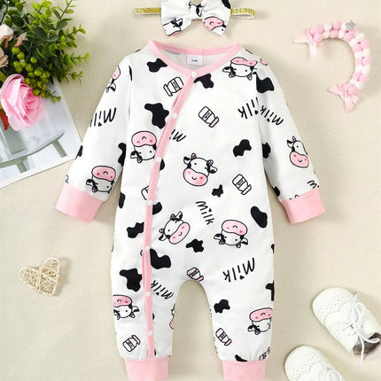 Baby Romper Baby Funny Farm Cow Girl Apparel - Baby Romper - FJBK - Mad Fly Essentials