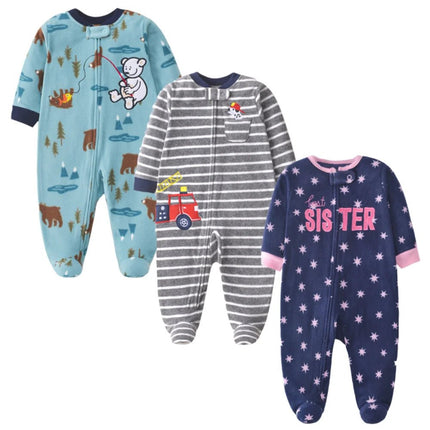 Baby Romper Boy Fall Fleece Animal Jumpsuit - Baby Romper - Afairytale - Mad Fly Essentials
