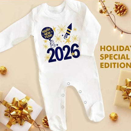 Baby Romper Boy Hello 2026 Long Romper - Baby Romper - AYNIGIELL - Mad Fly Essentials