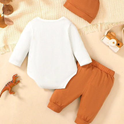 Baby Romper Boys 0-18M Dinosaur Animal Romper Set - Baby Romper - PatPat - Mad Fly Essentials