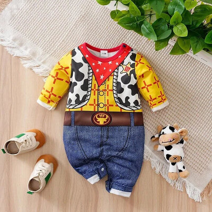 Baby Romper Cowboy Fashion Long Baby Clothes - Baby Romper - AYNIGIELL - Mad Fly Essentials