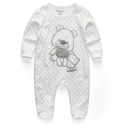 Baby Romper Girl Long Love Heart Jumpsuit - Baby Romper - PatPat - Mad Fly Essentials