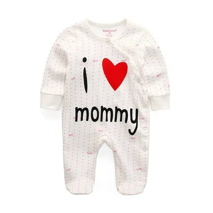 Baby Romper Girl Long Love Heart Jumpsuit - Baby Romper - PatPat - Mad Fly Essentials