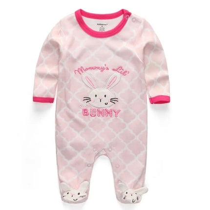 Baby Romper Girl Long Love Heart Jumpsuit - Baby Romper - PatPat - Mad Fly Essentials