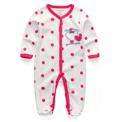 Baby Romper Girl Long Love Heart Jumpsuit - Baby Romper - PatPat - Mad Fly Essentials
