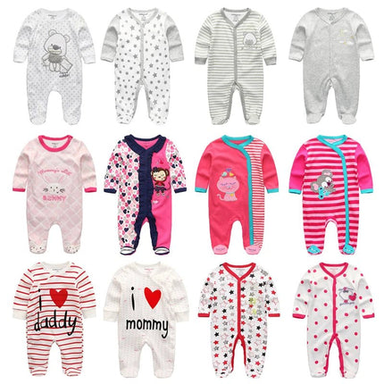 Baby Romper Girl Long Love Heart Jumpsuit - Baby Romper - PatPat - Mad Fly Essentials