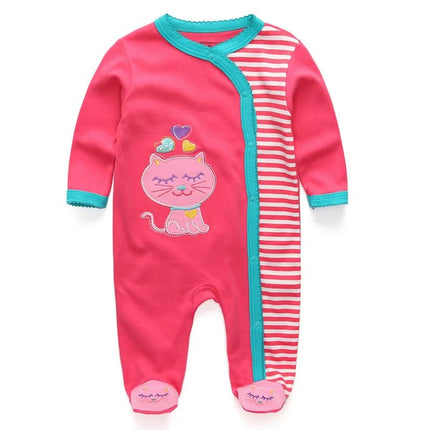 Baby Romper Girl Long Love Heart Jumpsuit - Baby Romper - PatPat - Mad Fly Essentials