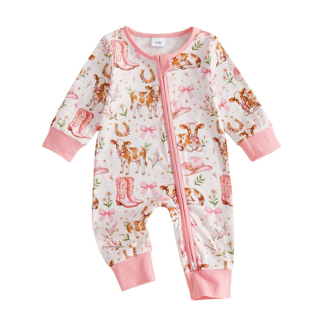 Baby Romper Girl Unicorn Rainbow Ice Cream Bodysuits - Baby Romper - ABaby - Mad Fly Essentials