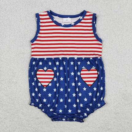 Baby Romper Newborn Girl Boy 4th of July Toddler Outfits - Baby Romper - PureMilk - Mad Fly Essentials