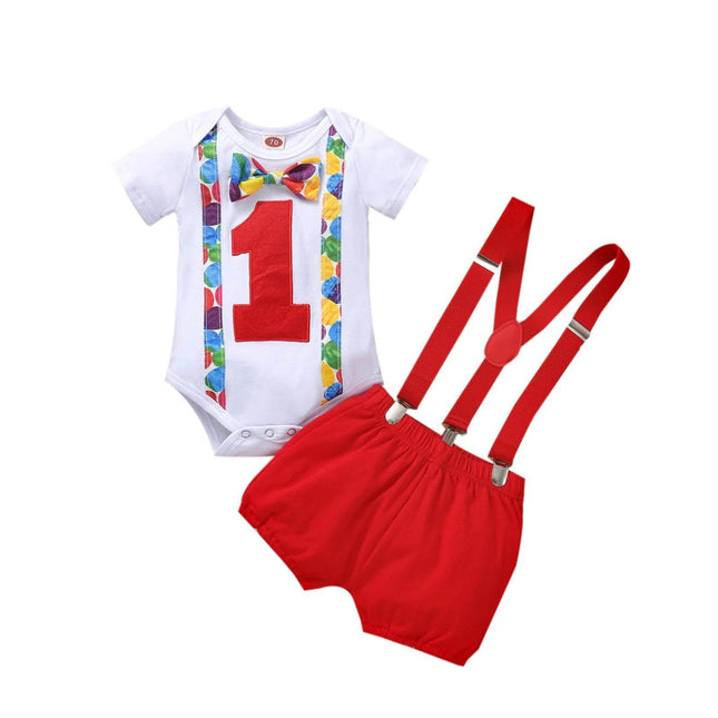 Baby Suspender Boy Birthday Set - Mad Fly Essentials
