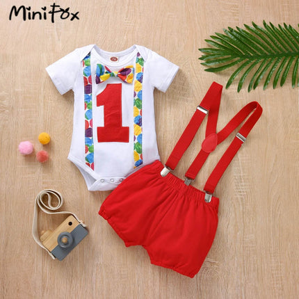 Baby Suspender Boy Birthday Set - Mad Fly Essentials
