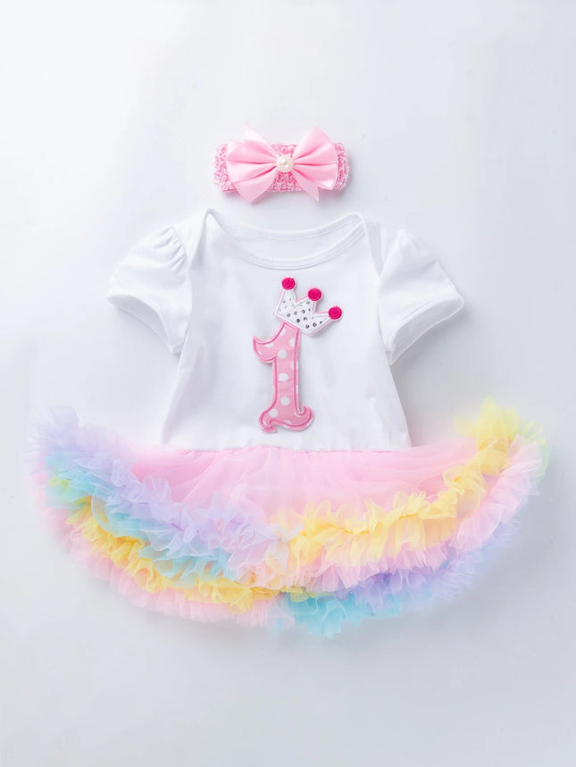 Baby Toddler Outfit Girl First Birthday Tutu Skirt - Baby Toddler Outfit - Aibo Carla - Mad Fly Essentials