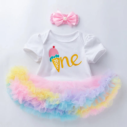 Baby Toddler Outfit Girl First Birthday Tutu Skirt - Baby Toddler Outfit - Aibo Carla - Mad Fly Essentials