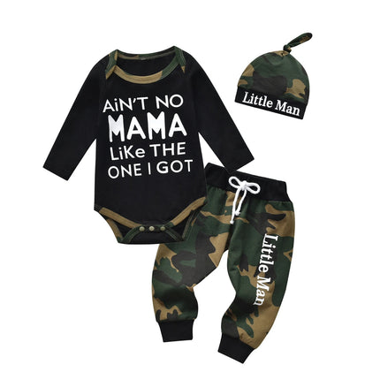 Baby Toddler Outfit Newborn Baby Boy Camo Family 3pc Outfit - Baby Toddler Outfit - Faithtur - Mad Fly Essentials