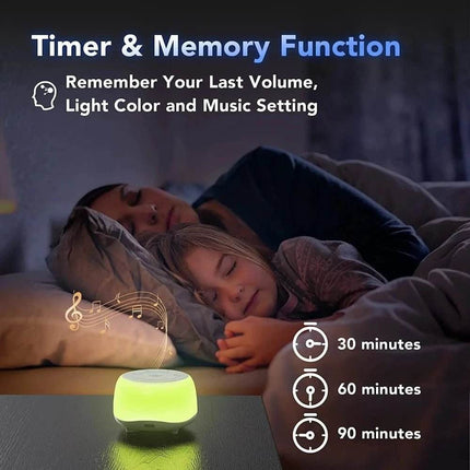 White Noise Sound Machine USB LED Night Light Baby Essentials - Baby Essentials - Baby Essentials - Mad Fly Essentials