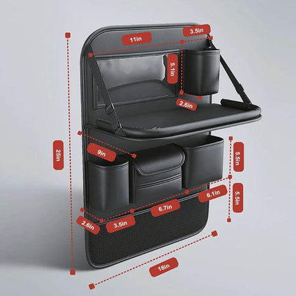 Back Seat Storage Organizer Tray Auto Essentials - Auto Essentials - SeaMetal - Mad Fly Essentials