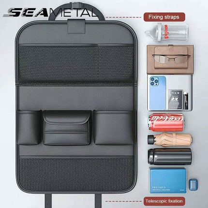 Back Seat Storage Organizer Tray Auto Essentials - Auto Essentials - SeaMetal - Mad Fly Essentials