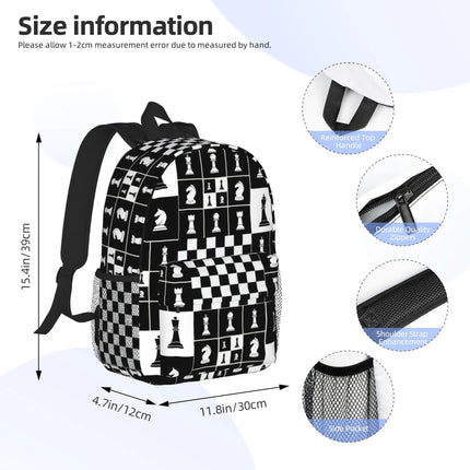 Backpack Men Chess Pieces Large Capacity Daypack - Backpack - MIYIN - Mad Fly Essentials