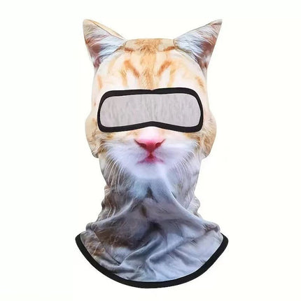 Balaclava 3D Cat Ski Animal Face Mask - Balaclava - Mege Knight - Mad Fly Essentials