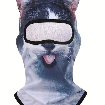 Balaclava 3D Cat Ski Animal Face Mask - Balaclava - Mege Knight - Mad Fly Essentials