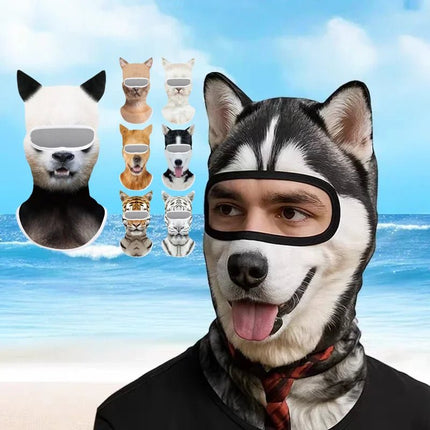 Balaclava 3D Cat Ski Animal Face Mask - Balaclava - Mege Knight - Mad Fly Essentials