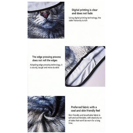 Balaclava 3D Cat Ski Animal Face Mask - Balaclava - Mege Knight - Mad Fly Essentials