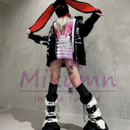 Balaclava Cyberpunk Rabbit Motorcycle Wear Headgear - Balaclava - MoonWest - Mad Fly Essentials