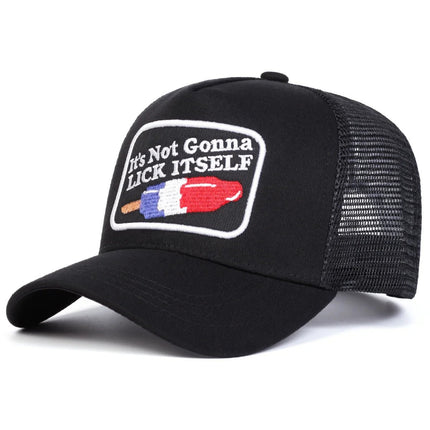 Baseball Hat Lick Itself Adjustable Snapback Cap - Baseball Hat - Doorsaccery - Mad Fly Essentials
