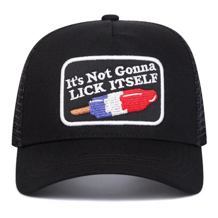 Baseball Hat Lick Itself Adjustable Snapback Cap - Baseball Hat - Doorsaccery - Mad Fly Essentials