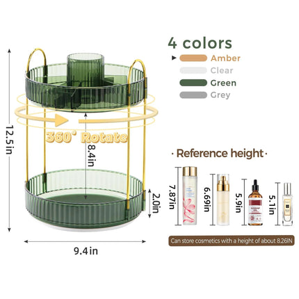 Bathroom Decor Rotary Shower Storage Tray Set - Bathroom Decor - Rayan - Mad Fly Essentials