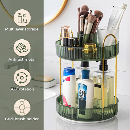 Bathroom Decor Rotary Shower Storage Tray Set - Bathroom Decor - Rayan - Mad Fly Essentials