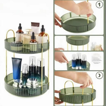 Bathroom Decor Rotary Shower Storage Tray Set - Bathroom Decor - Rayan - Mad Fly Essentials
