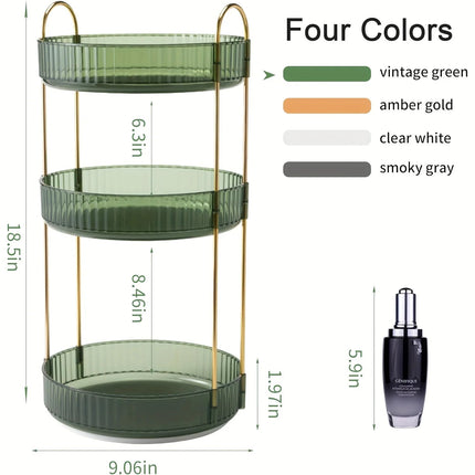 Bathroom Decor Rotary Shower Storage Tray Set - Bathroom Decor - Rayan - Mad Fly Essentials