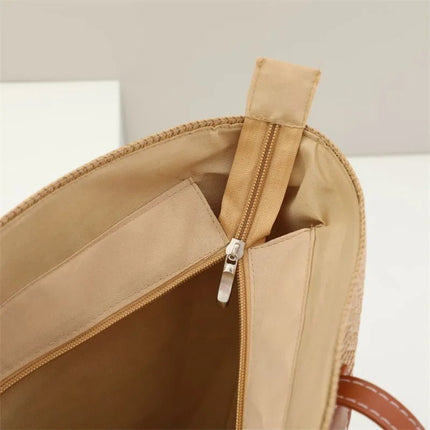 Beach Bags Summer 2pc Straw Hat Set Beach Vacation Tote Bag - Beach Bags - NEAT CULTURE - Mad Fly Essentials