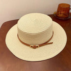 beige hat