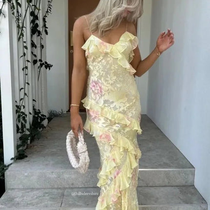 Beach Dress Women Sleeveless Floral Bohemian Dress - Beach Dress - Unizera - Mad Fly Essentials