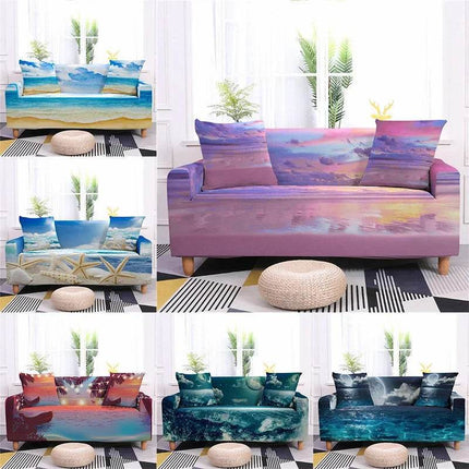 Beach Home 3D Sofa L - Shaped Slipcover - Slipcover - Coolazy - Mad Fly Essentials