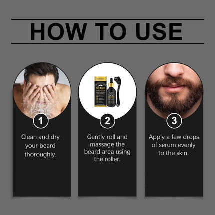 Beard Care 60mL Growth Serum Moisturize Nourish Roots Kit - Beard Care - Blue Zoo - Mad Fly Essentials