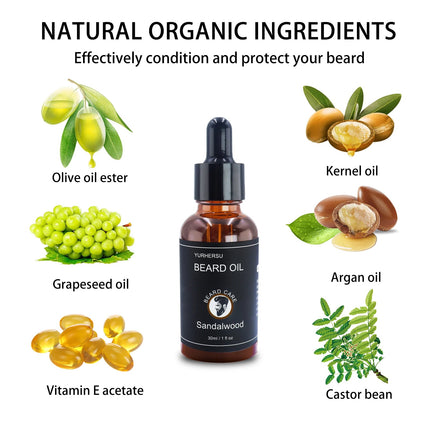 Beard Care Men All-Natural Nourish Oil - Beard Care - Beard Care Kits - Mad Fly Essentials