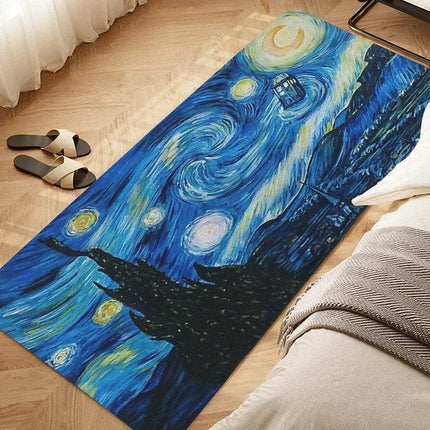 Bedroom Rug Van Gogh Art Bath Hallway Entrance Doormat - Doormat - Starlight - Mad Fly Essentials