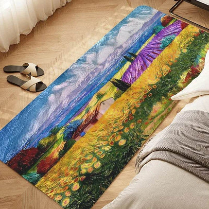 Bedroom Rug Van Gogh Art Bath Hallway Entrance Doormat - Doormat - Starlight - Mad Fly Essentials