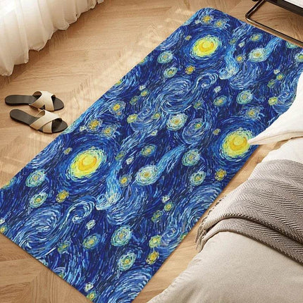 Bedroom Rug Van Gogh Art Bath Hallway Entrance Doormat - Doormat - Starlight - Mad Fly Essentials