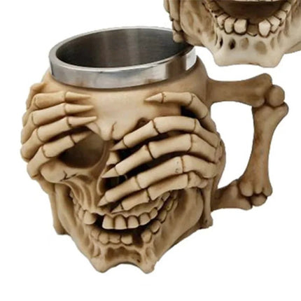 Beer Mug Skull 3D Wine Halloween Decoration - Beer Mug - Balonar - Mad Fly Essentials