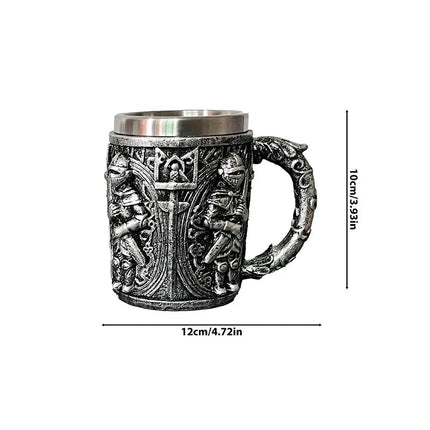 Beer Mug Stainless Medieval Dragon Zombie Coffee Mug - Beer Mug - Freeson - Mad Fly Essentials