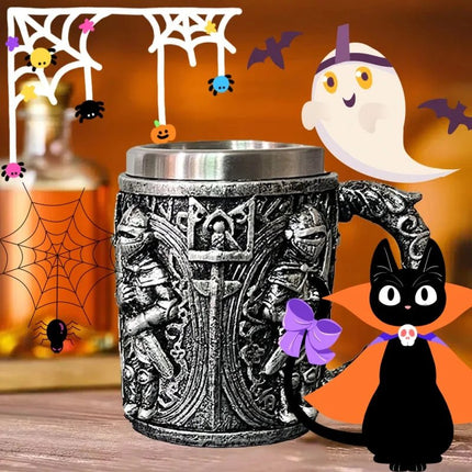 Beer Mug Stainless Medieval Dragon Zombie Coffee Mug - Beer Mug - Freeson - Mad Fly Essentials