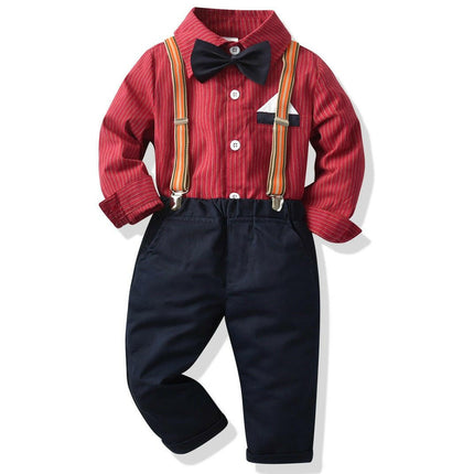 Baby Boy Toddler Formal Striped Outfit - Kids Shop Mad Fly Essentials