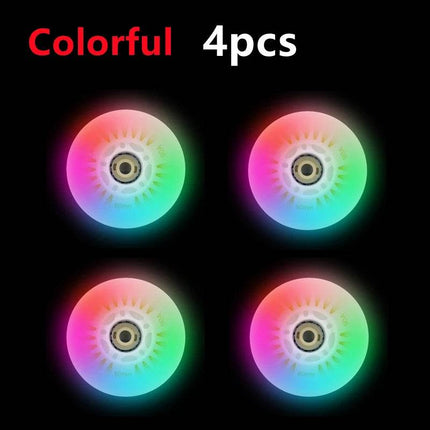 Bidijones 4pc LED Flash Wheel Roller Skate Kids LED Shoes - Kids LED Shoes - BIDIJONES - Mad Fly Essentials